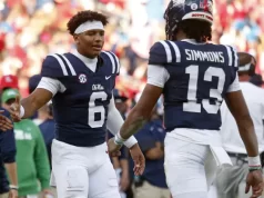 त्रिनिदाद चंबलिस ने ओले मिस को द सिटाडेल पर 49-0 से हरा दिया