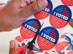 मानचित्र NYC मेयर और न्यू जर्सी और वर्जीनिया गवर्नर की दौड़ के चुनाव परिणाम दिखाते हैं